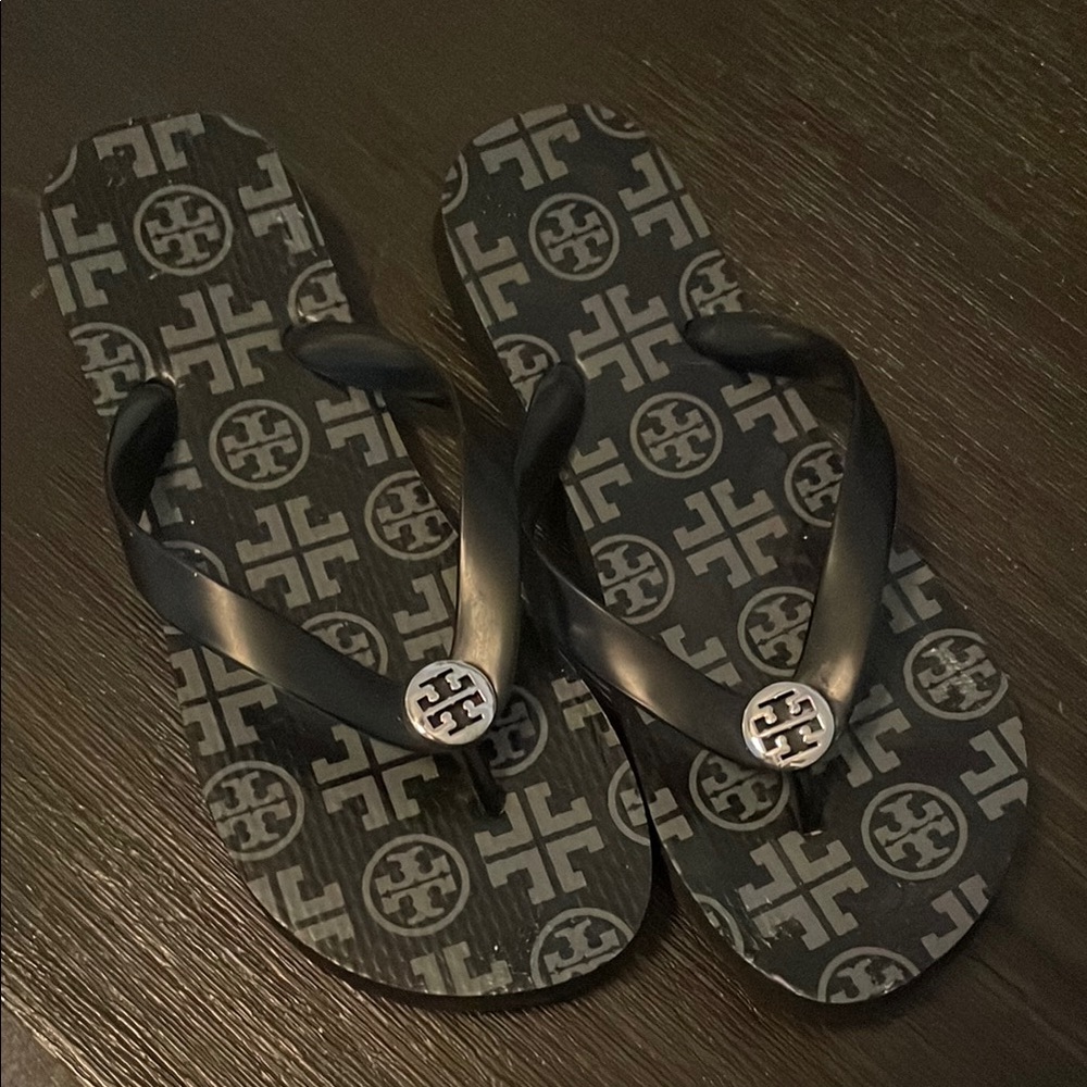 Tory Burch Black Flip Flops